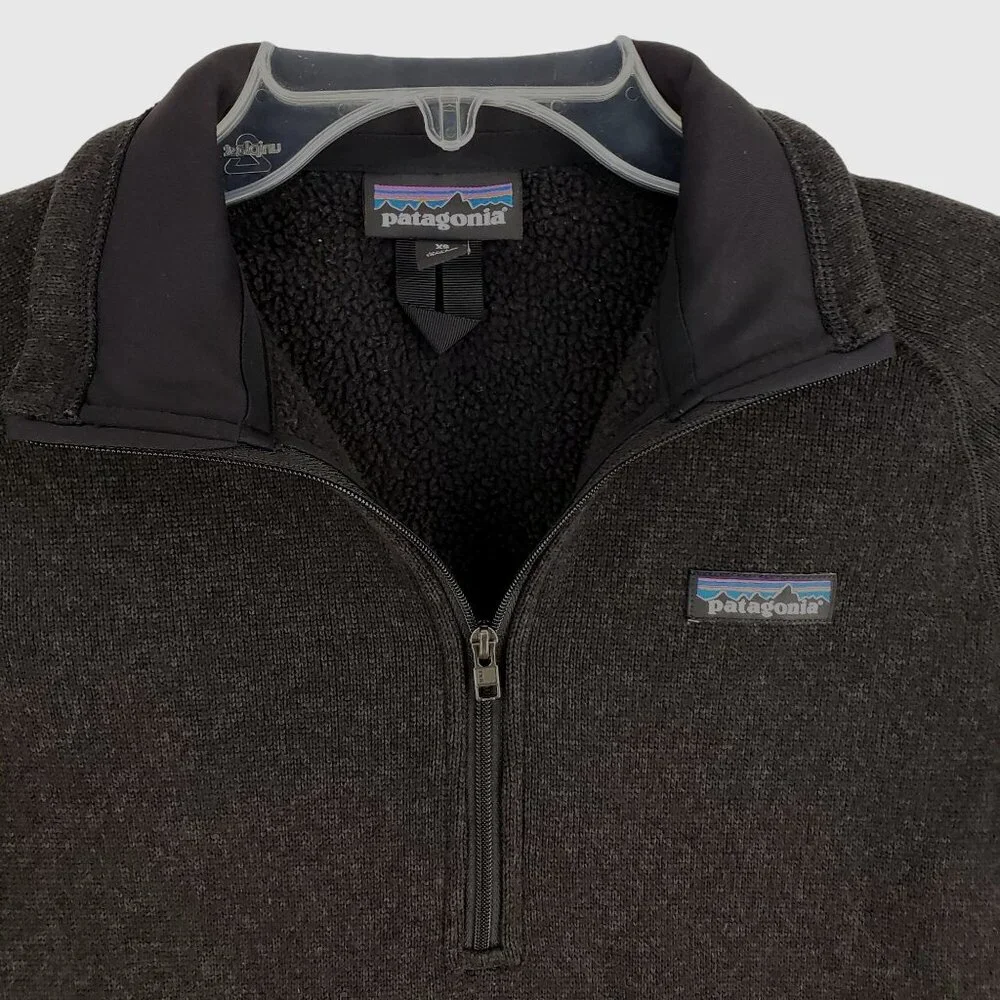 Patagonia Better Sweater 1/4 Zip Pullover Black Women's XS - Picture 5 of 9